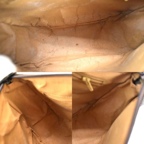 Gucci Sherry Shoulder Bag GG Pattern Interlocking Brown Green Red PVC Leather - Picture 9 of 9